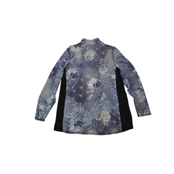 Northern Reflections Women's Blue and Black Patterned Ski Jacket - Picture 2 of 8